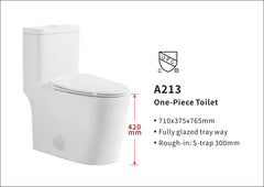 One Piece Toilet-A213