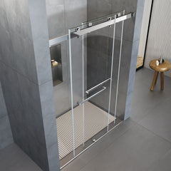 60'' X 72'' Frameless Shower Glass Door -D36