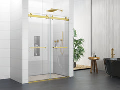 60'' X 72'' Frameless Shower Glass Door -D36