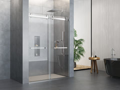 60'' X 72'' Frameless Shower Glass Door -D36