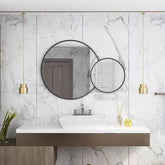 Black Frame Mirror 32'' x 16''