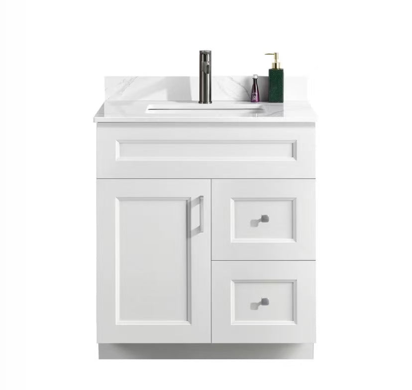 30'' SOLID WOOD VANTIY WITH TOP