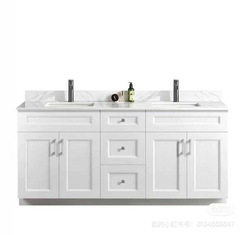 72'' SOILD WOOD VANITY WITH TOP