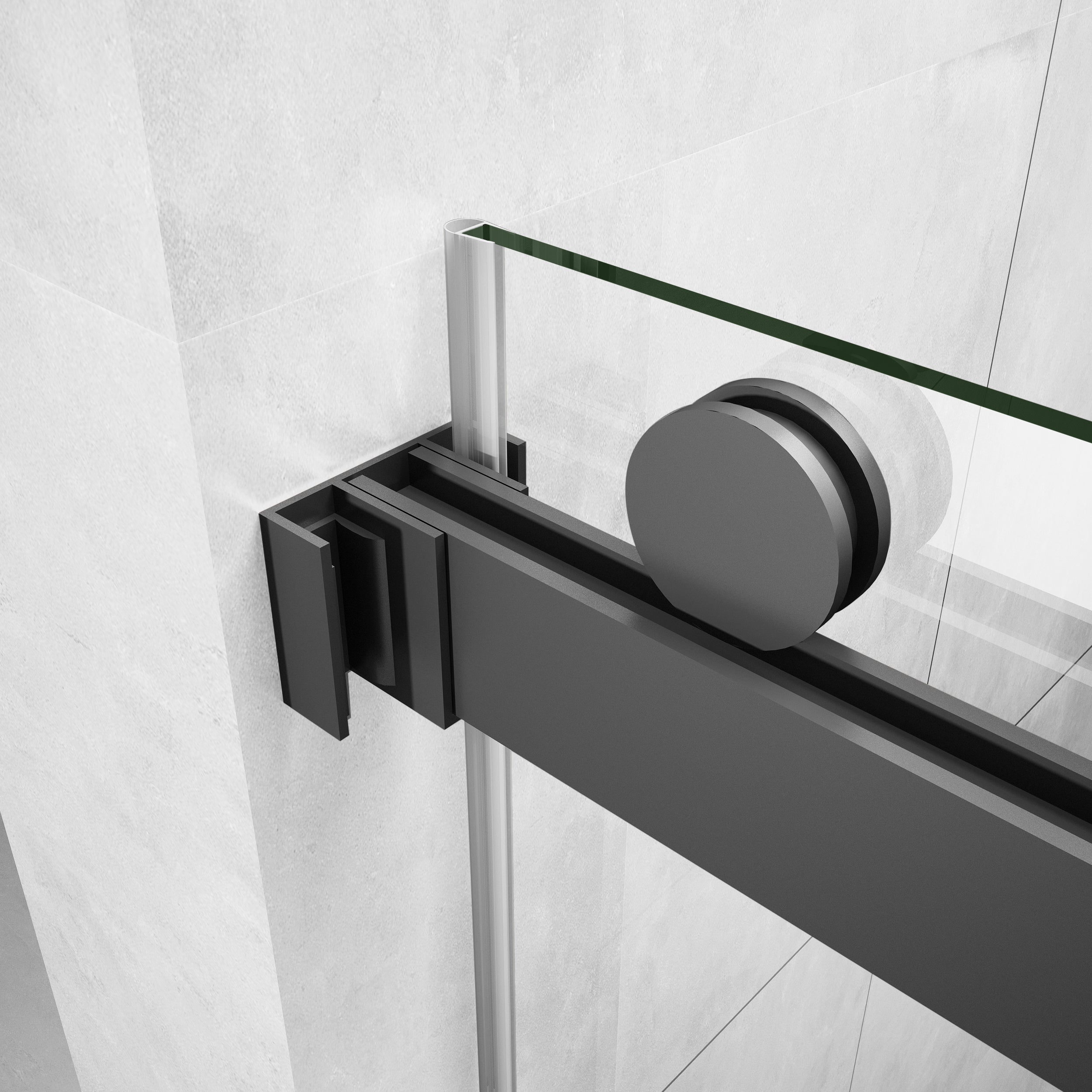 60'' X 72'' Frameless Shower Glass Door -D36