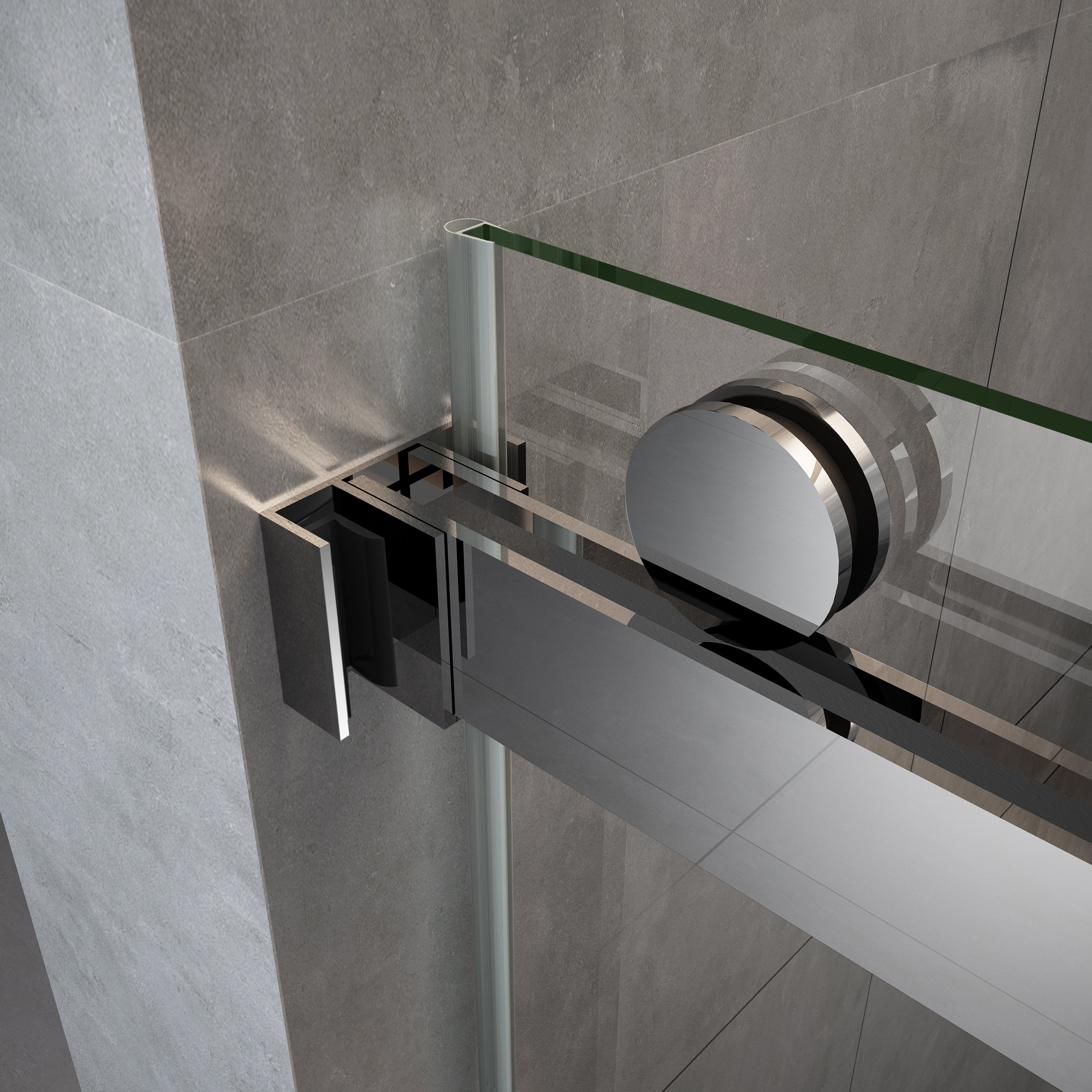 60'' X 72'' Frameless Shower Glass Door -D36