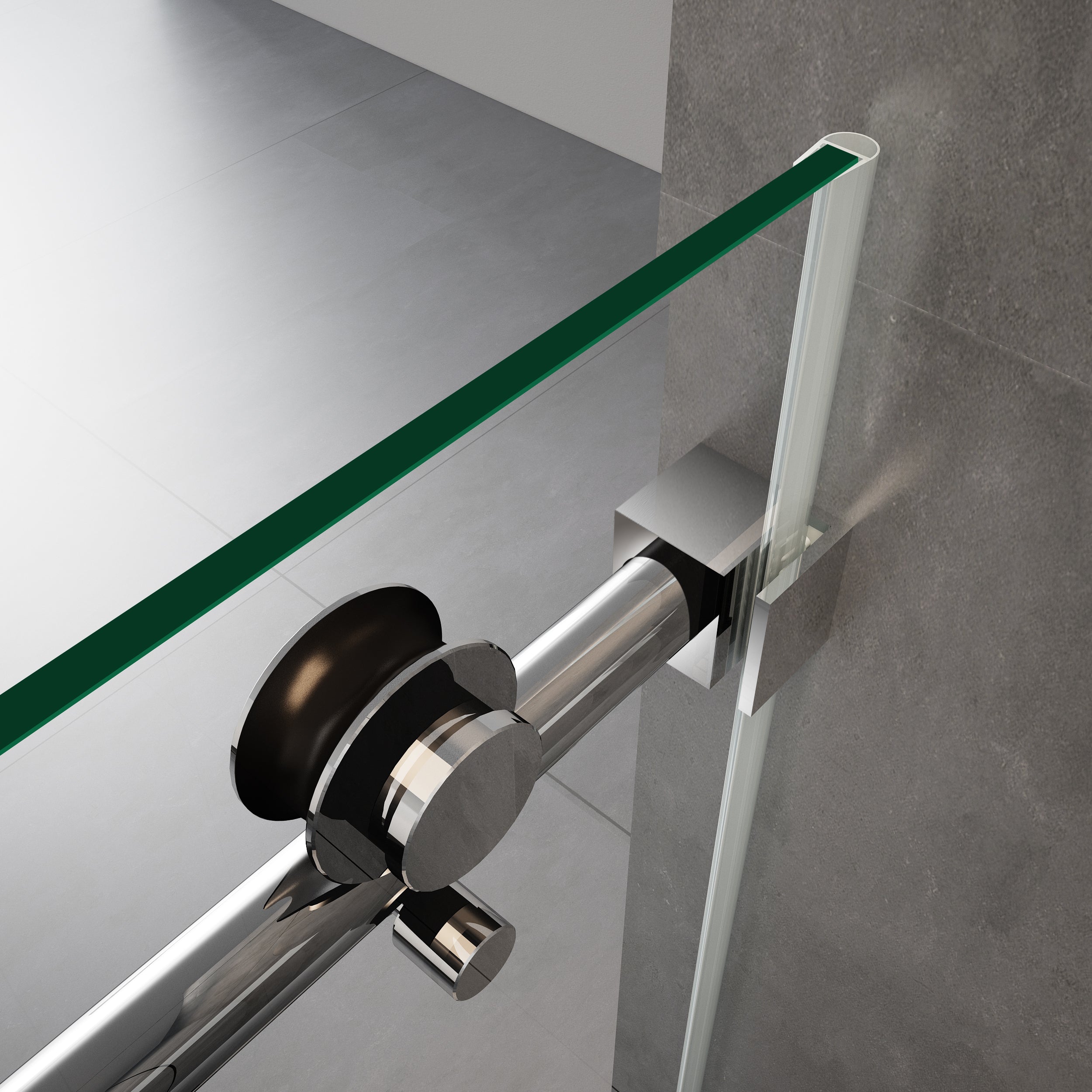 60''X 72'' Frameless  Shower Glass Doors D38