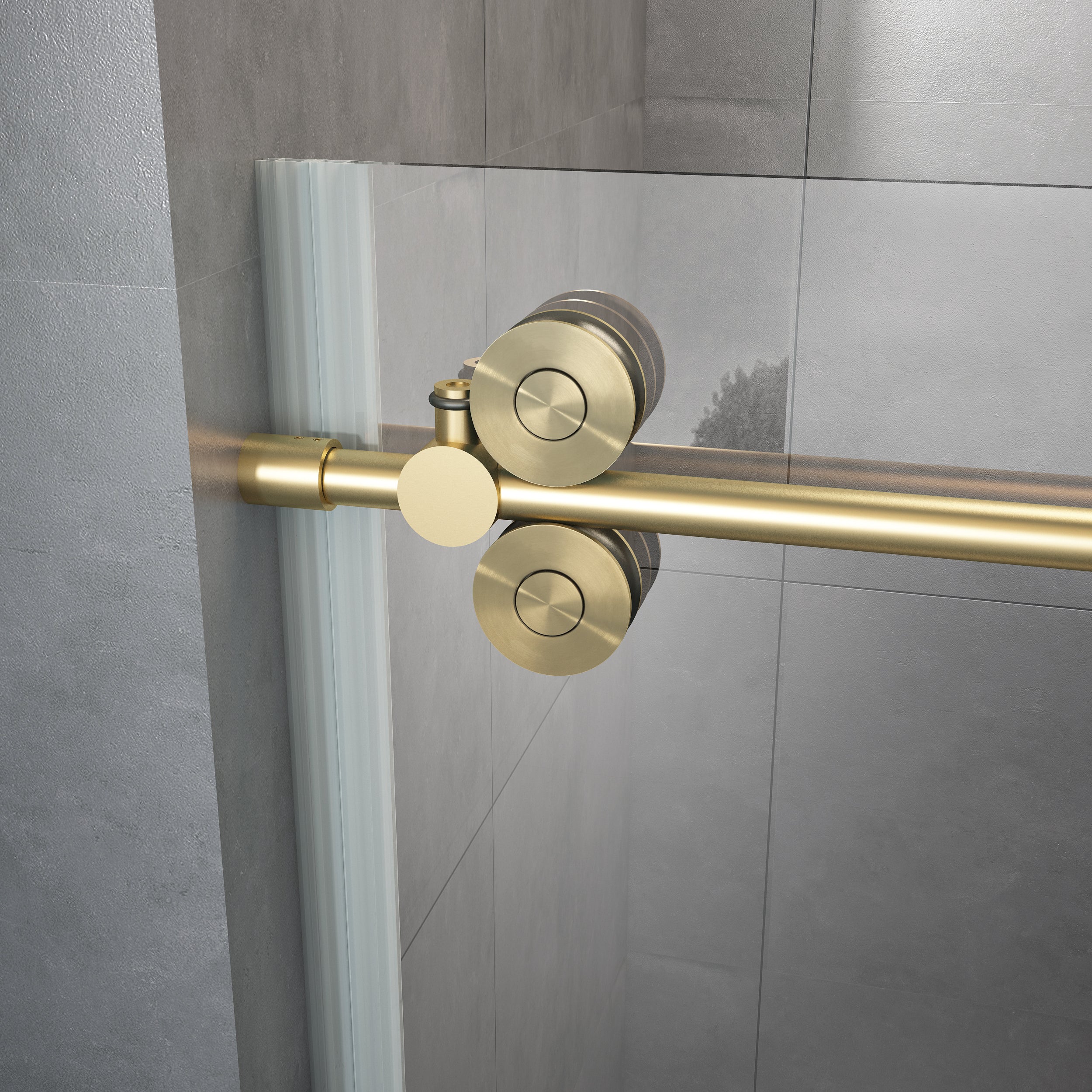 60''X 72'' Frameless  Shower Glass Doors D38